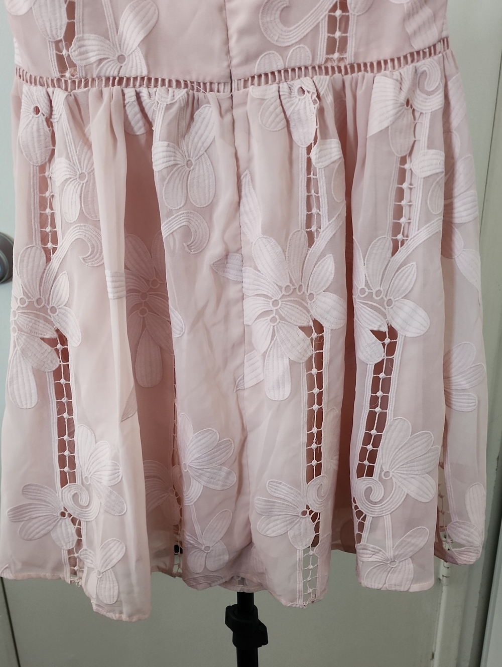 Lovers + Friends Blush Pink Floral Lace Mini Dress - Picture 8 of 10
